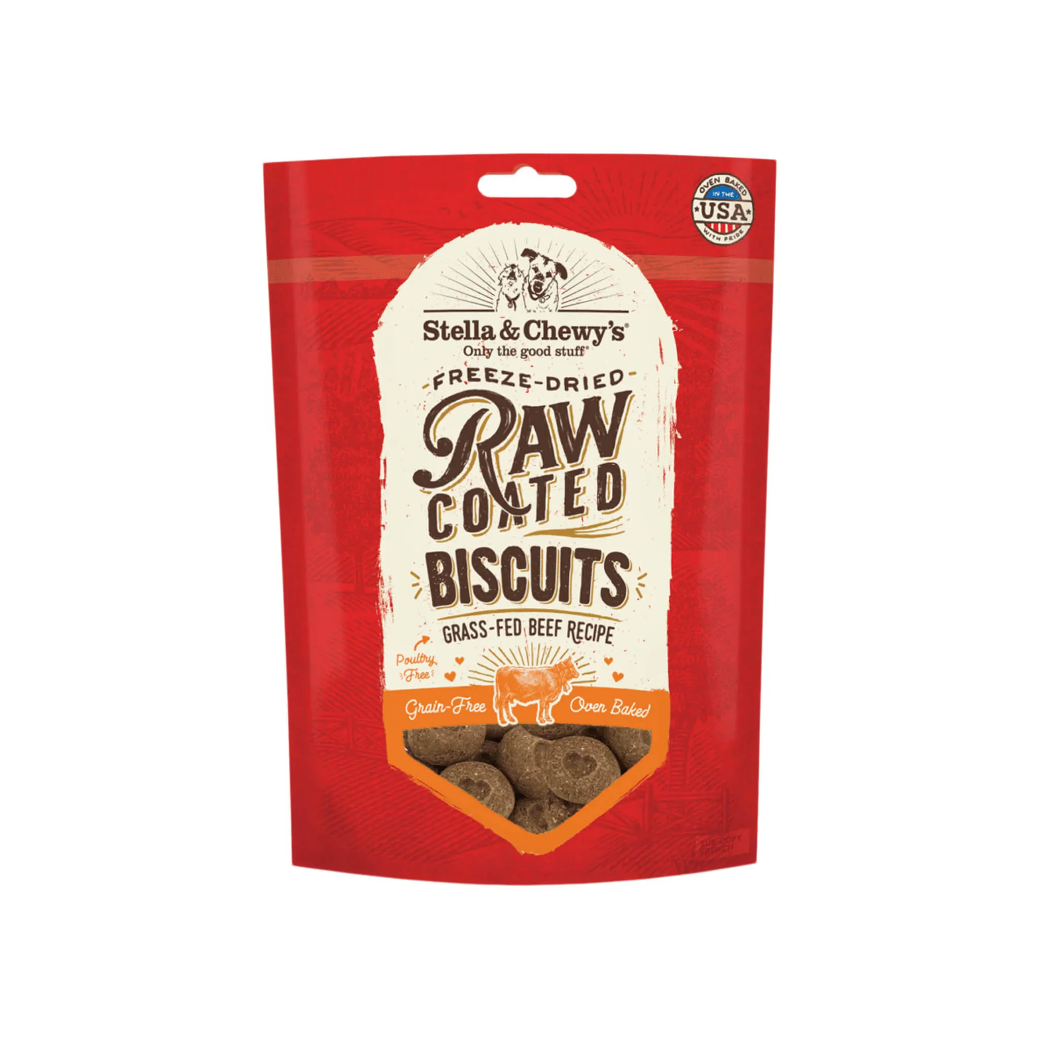 Stella & Chewy's Raw Coated Biscuit Freeze Dried Dog Treat