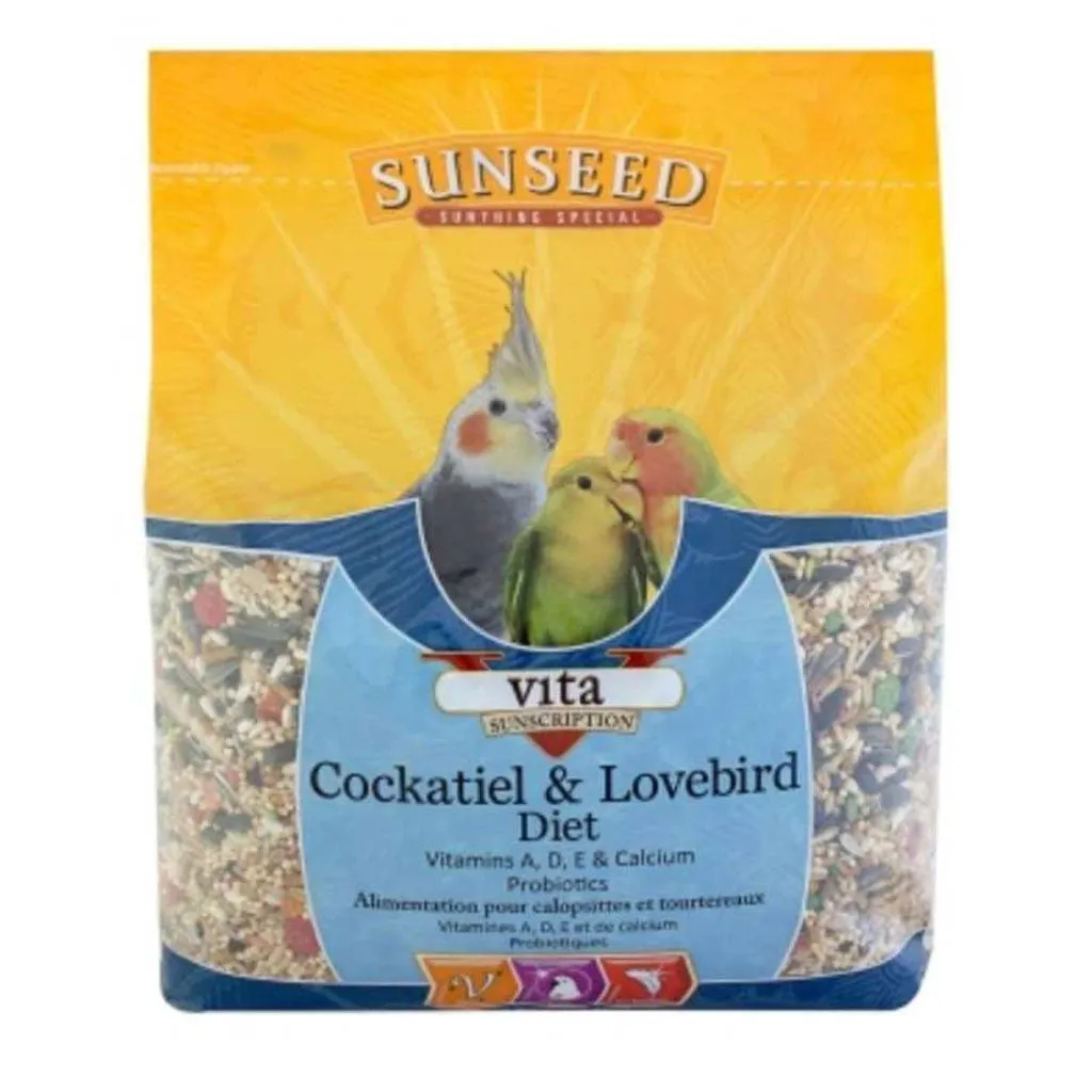 Sunseed Vita Sunscription Cockatiel & Lovebird Diet, 5 lbs