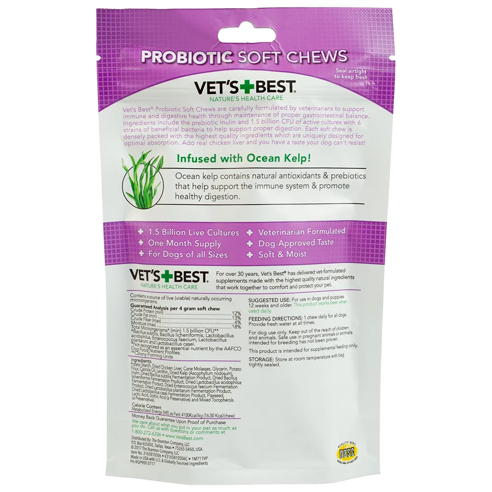 Vet's Best Probiotic for Dogs 30 soft chews