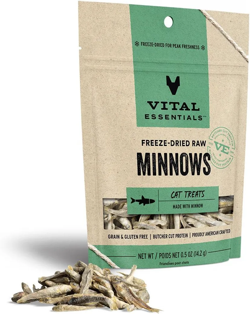 Vital Essentials Cat Freeze Dried Minnows .5 oz.