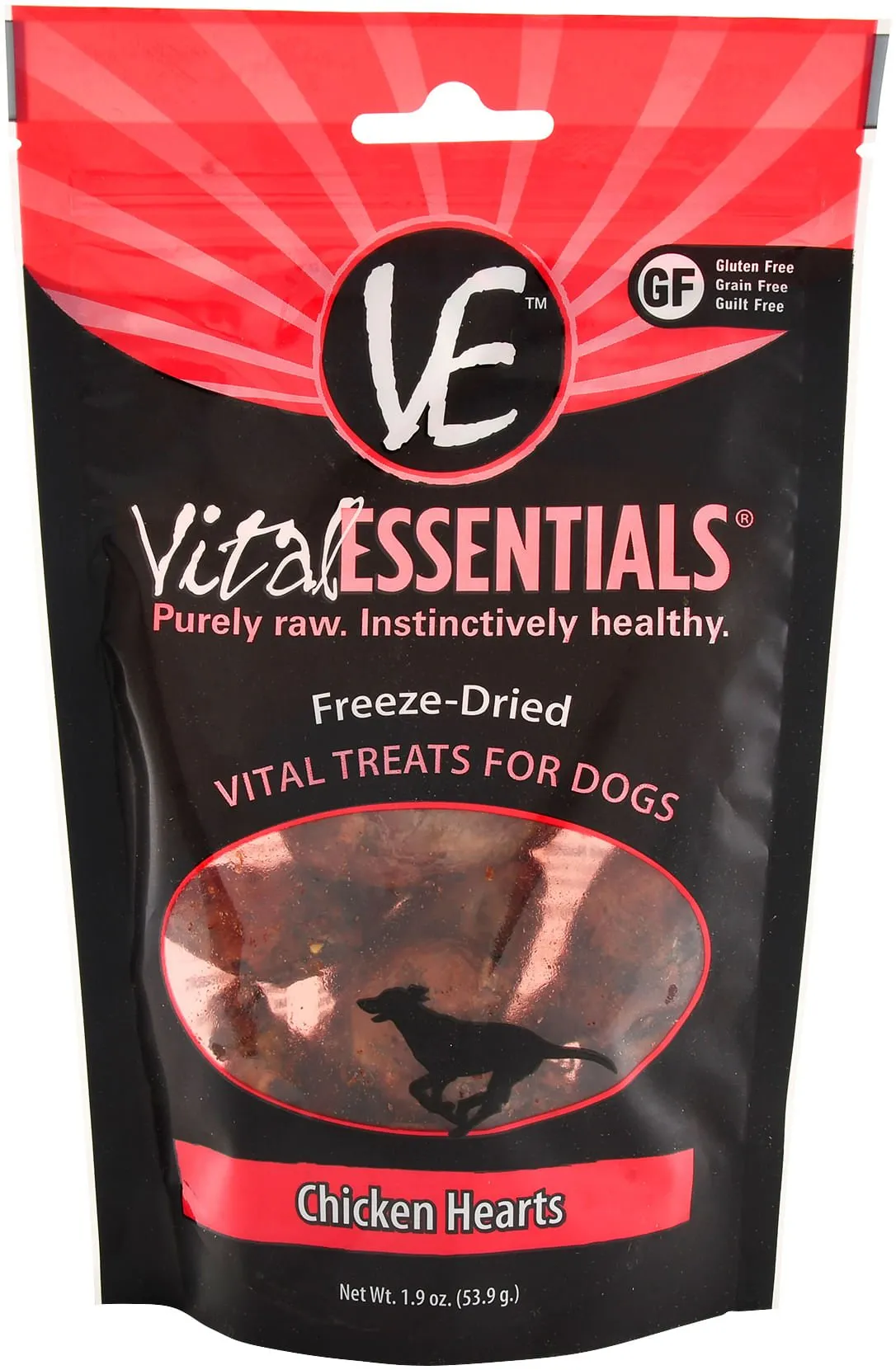 Vital Essentials Freeze-Dried Chicken Hearts Dog Treats