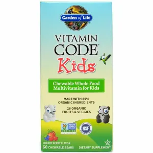 Vitamin Code Kids Chewable Multi 60 tabs by Garden Of Life