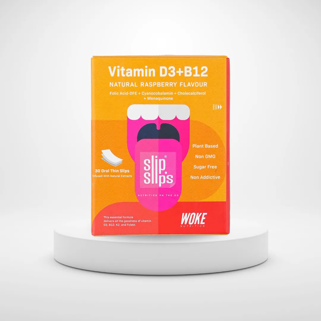 Vitamin D3 B12 Oral Strips | Boost Immunity and Overall Health | 30 Slips