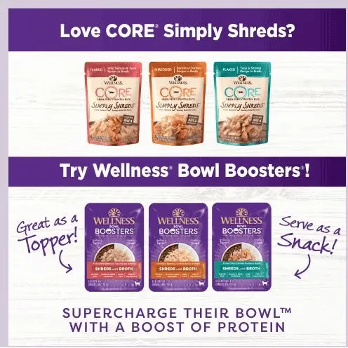 Wellness Bowl Boosters Shredded Chicken Wet Cat Topper