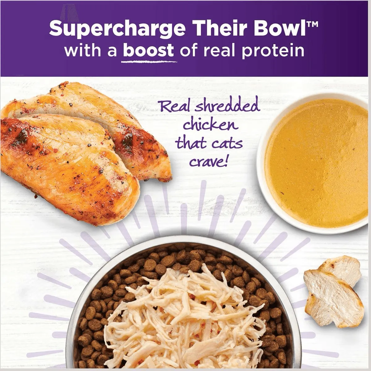 Wellness Bowl Boosters Shredded Chicken Wet Cat Topper