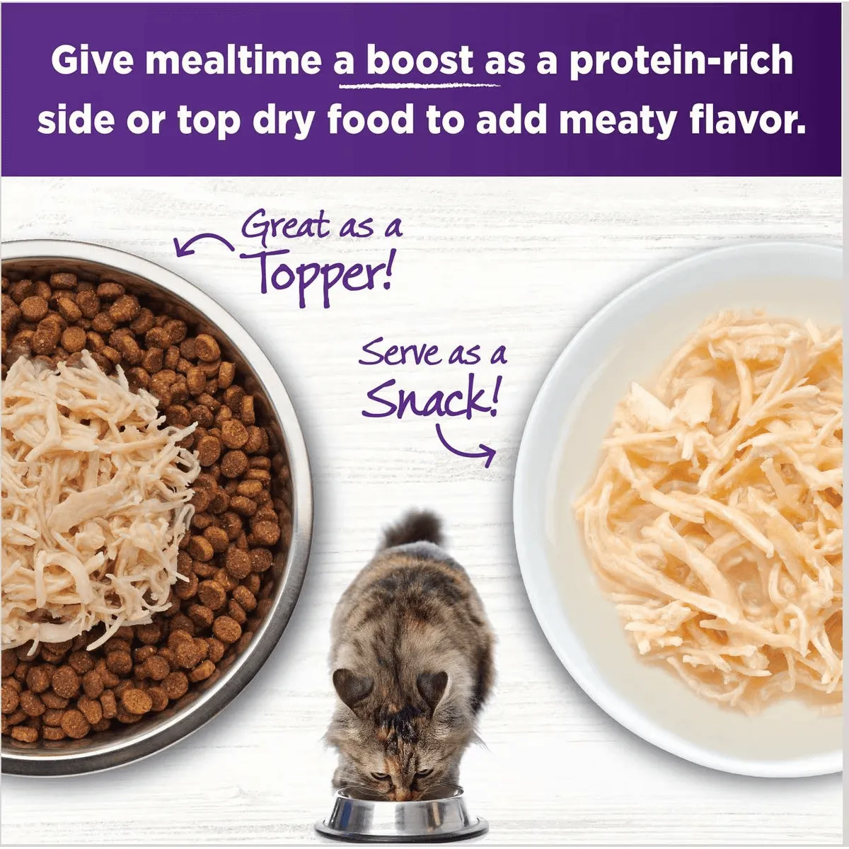 Wellness Bowl Boosters Shredded Chicken Wet Cat Topper