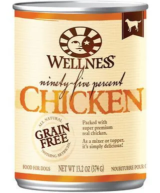 Wellness Natural Grain Free 95% Chicken Recipe Adult Wet Dog Food