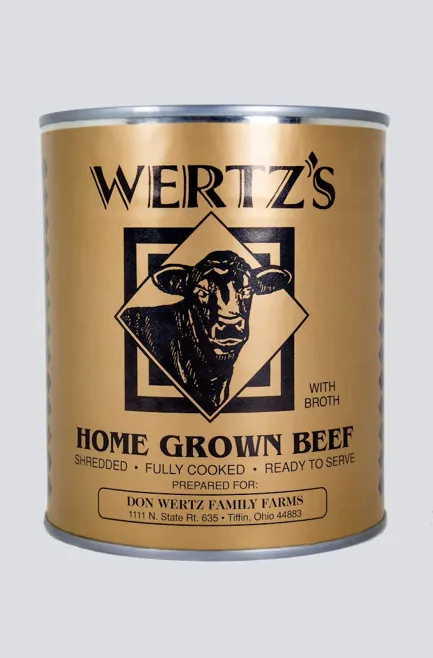 Wertz's Home Grown Premium Canned Beef, 28 oz