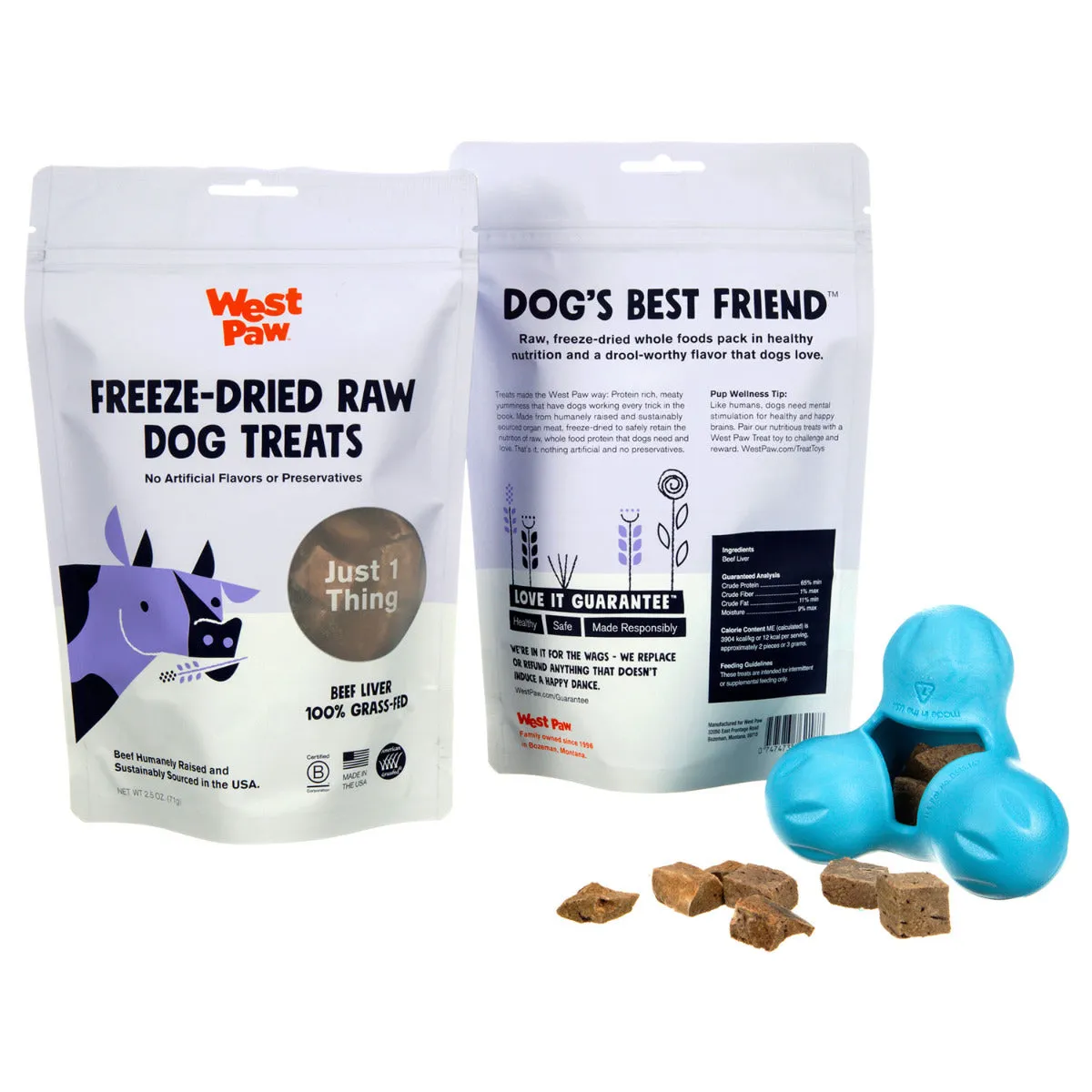 West Paw Beef Liver Single Ingredient Dog Treat